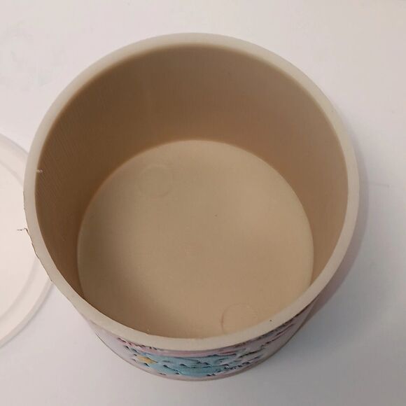 Vintage Faux Leather Storage Can Baby Room Decor Container Teddy Blocks Lid - Picture 7 of 10